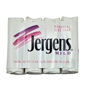 Vintage 4X Jergens Mild Bath Bar Soap Personal Size NOS 3.5 oz 90s TV Prop Movie